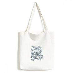 Imagem de Bolsa de lona  polvo com estampa de vida marinha bolsa de compras casual bolsa de mão