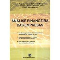 Imagem de Análise Financeira das Empresas - Marques, José Augusto Veiga Da Costa; Carneiro Júnior, João Bosco Arbués; Kühl, Carlos Alberto - 9788599960615