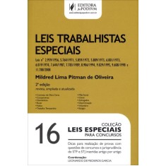 Imagem de Leis Trabalhistas Especiais - Col. Leis Especiais Vol. 16 - 2ª Ed. 2012 - Pitman, Mildred Lima - 9788577616138