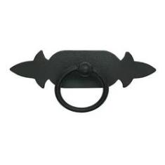 Imagem de Puxador Rustico Para Moveis Puxador Alça Preto Kit 16 Unid. CHAPA RÚSTICA