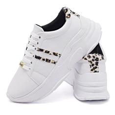 Imagem de Tênis Chunky Feminino Casual Com Onça-Feminino