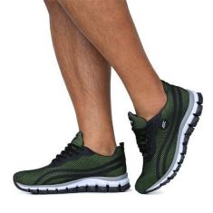 Imagem de Tênis Masculino Verde Lege Acs N 34 A 44 Esporte Caminhada Corrida Aca