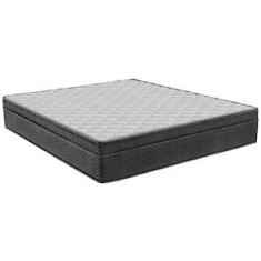 Imagem de Colchão de Casal Ortobom New Caring com Europillow e Molas Nanolastic 21x138x188cm - Cinza/Branco
