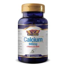 Imagem de Calcium 600Mg Com Vitamina D3 Vitgold 100 Comprimidos