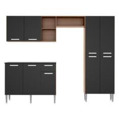 Imagem de Armário De Cozinha Compacta Multimóveis Pequim Up Fg2999 Madeirada/Pre