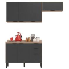 Imagem de Cozinha Modulada 3 Peças Frcz8 Avena Grafito