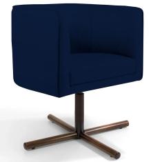 Imagem de Poltrona Decorativa Giratória Base X Betina D02 Veludo  Oxford B-304 - Lyam Decor