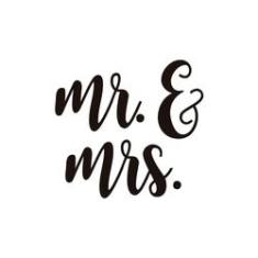 Imagem de Adesivo para balão Mr. E Mrs.