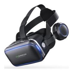 Imagem de Óculos 3D Realidade Virtual Shinecon VR 6.0 Fone e Controle