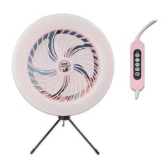 Imagem de Ventilador Portatil De Mesa Com Led Cores Diversas Via Usb - Macrozao