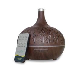 Imagem de Umidificador E Aromatizador Elegante De Ar Com Luz Led E Controle Remo