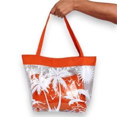 Imagem de Bolsa de Praia Transparente Com Necessaire Impermeável Verão - WAVE, L