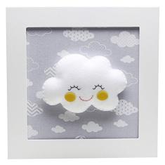 Imagem de Quadro Decorativo Nuvem com Carinha, Potinho de Mel, 