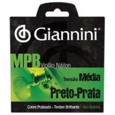 Imagem de Encordoamento Para Violao Genwbs Serie Mpb Nylon Medio Giannini