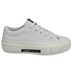Imagem de Tênis Coca Cola Daytona Key Leather Feminino Branco e Off White