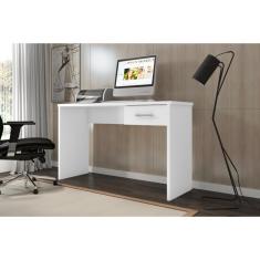 Imagem de Mesa De Computador Gávea Com Gaveta Para Escritório Branco