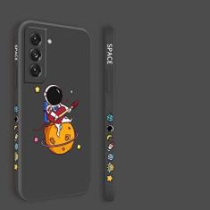 Imagem de Astronaut Phone Case para Samsung Galaxy S21 S20 FE S10 Note 20 10 Ultra Plus A72 A52 A42 A32 A71 A51 A41 A31 A21S Cover, Black1, For S20