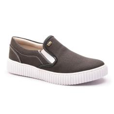 Imagem de Tênis Slip On Casual Feminino Lona Elástico Calce Fácil-Feminino