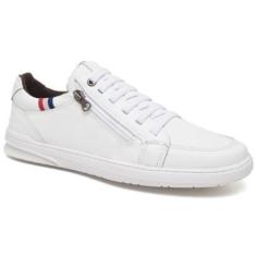 Imagem de Tênis Casual Masculino com Zíper Lateral Confortável e Macio em Couro Legitimo Francês-Masculino