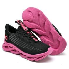 Imagem de Tênis Infantil Feminino Solado Trançado Confortavel Pink - EVOLTENN, P