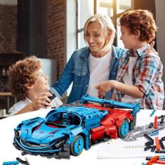 Imagem de Carrinho Bloco de Montar 1245 Peças Encaixe Brinquedo Educativo Infant