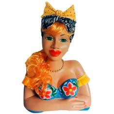 Imagem de Boneca Namoradeira Grande Ruiva com Laço - Floral 42cm