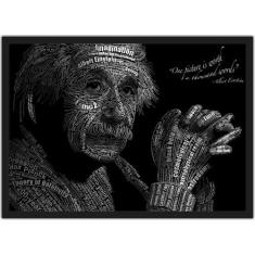 Imagem de Quadro Decorativo Albert Einstein Físico Decorações Com Moldura - Vita