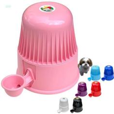 Imagem de Bebedouro Para Cães Cachorros Gato Shitzu Vida Mansa Sem Molhar 2L