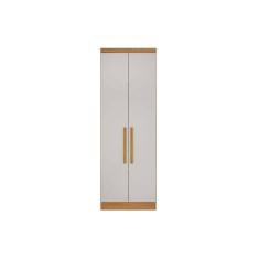Imagem de Módulo de Quarto Solteiro Guarda Roupa c/ 2 Portas e 3 Gavetas Rizon/Linea Cumaru/Fendi - Novo Horizonte