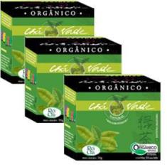 Imagem de Kit 3cx Chá Verde – Orgânico (30 sachês) – Campo Verde