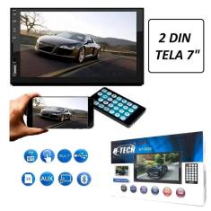 Imagem de Multimídia H-Tech Espelha Mp5 2Din 7 Pol Usb Aux Bt Sd Card