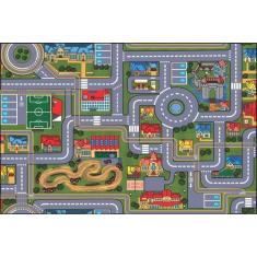 Imagem de Tapete Infantil Criança Grande Pista Carrinho Hot 120X80cm - Best