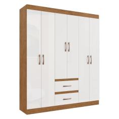 Imagem de Guarda-Roupas Solteiro 6 Portas e 2 Gavetas Multimóveis CR35210