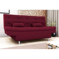 Imagem de Sofá Cama Salomé Veludo Vinho E432 - Matrix