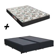 Imagem de Cama Box Bipartido Casal + Colchão Portobel Veneza D33 54x138x188
