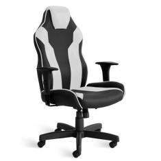 Imagem de Cadeira Gamer Obeso Plus Size Giratória Relax Pt/Bc - Flex Cadeiras