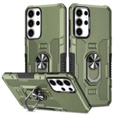 Imagem de Sidande Capa para Galaxy S24 Ultra 5G/Samsung S24 Ultra S928U, suporte de suporte resistente magnético embutido para carro, à prova de choque, capa protetora para celular para Samsung Galaxy S24 Ultra