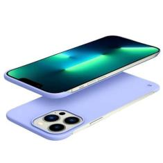 Imagem de Capa de telefone rígida ultrafina sem moldura para PC à prova de choque para iPhone 14 13 12 Mini 11 Pro Max X XR XS SE 2022 7 8 Plus Capa traseira fina, roxa, para iPhone 14