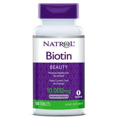 Imagem de Biotina 10.000 Mcg Natrol 100 Tabletes Importado
