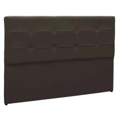 Imagem de Cabeceira Painel De Casal 140cm Para Cama Box Clean Napa Marron- DS Móveis