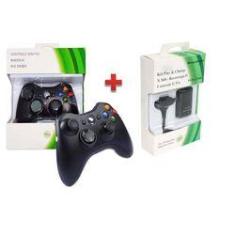 Imagem de Controle Xbox 360 Sem Fio Wireless Usb Slim Joystick + Bateria