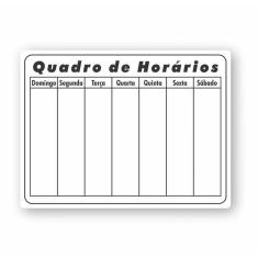 Imagem de Quadro Planejamento Mensal - Planner - Horario 02