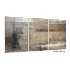 Imagem de Quadro Abstrato Para Sala Quarto 120x60 Mosaico 3 Peças