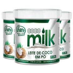 Imagem de Kit 3 Coco Milk Unilife Leite De Coco Em Pó 200G