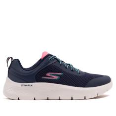 Imagem de Tênis Feminino Skechers Go Walk Flex Marinho/rosa-Feminino