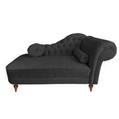 Imagem de Recamier Divã Chaise Sofá Decorativo 1,3m Roma Sala de Estar - Mance D