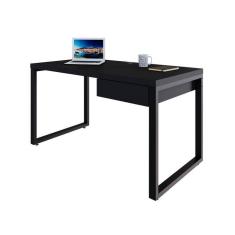 Imagem de Mesa de Escritório Retangular Miguel 1 GV Preta 135 cm