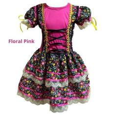 Imagem de Fantasia Vestido Junino Infantil - Mundo Encantado Fantasias, Floral p
