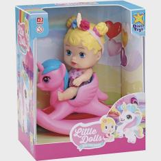 Imagem de Boneca Balancinho Unicórnio Divertoys My Little Dolls 8043
