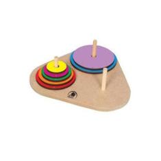 Imagem de Brinquedo Educativo Pedagógico Torre De Hanoi